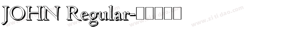 JOHN Regular字体转换